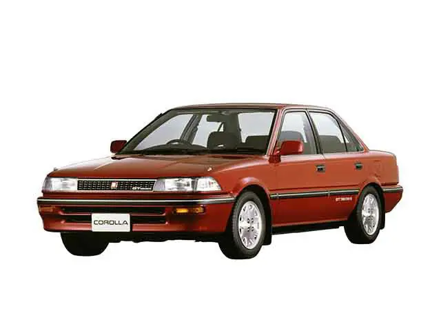 Toyota Corolla (AE91, AE92, AE95, EE90, CE90, CE95) 6 поколение, рестайлинг, седан (05.1989 - 05.1991)